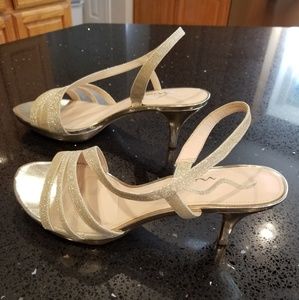 Nina Gold dress shoes size 10